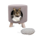 Cat cube lit cave maison padding molle coton